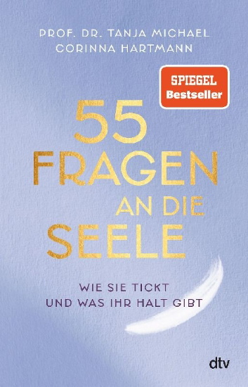 Buchcover und Innenansicht für das Buch: 55 Fragen an die Seele