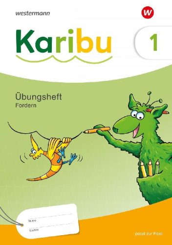 Buchcover und Innenansicht für das Buch: Karibu. Übungsheft Fordern 1