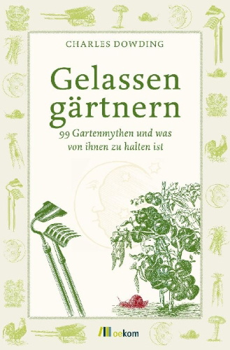 Buchcover und Innenansicht für das Buch: Gelassen gärtnern