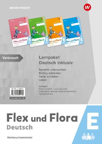 Buchcover und Innenansicht für das Buch: Flex und Flora - Deutsch inklusiv. Paket E