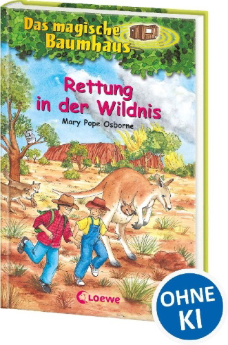 Buchcover und Innenansicht für das Buch: Das magische Baumhaus (Band 18) - Rettung in der Wildnis