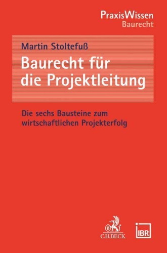Buchcover und Innenansicht für das Buch: Baurecht für die Projektleitung