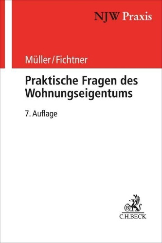 Buchcover und Innenansicht für das Buch: Praktische Fragen des Wohnungseigentums