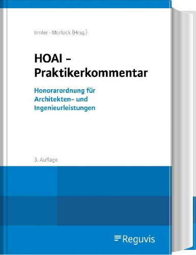 Buchcover und Innenansicht für das Buch: HOAI - Praktikerkommentar