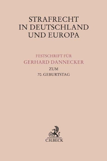 Buchcover und Innenansicht für das Buch: Strafrecht in Deutschland und Europa