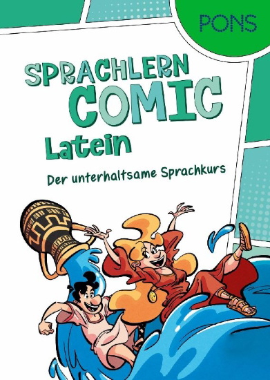 Buchcover und Innenansicht für das Buch: PONS Sprachlern-Comic Latein