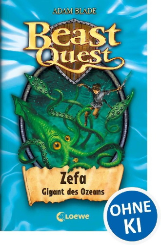 Buchcover und Innenansicht für das Buch: Beast Quest 07. Zefa, Gigant des Ozeans