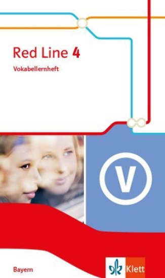 Buchcover und Innenansicht für das Buch: Red Line 4. Ausgabe Bayern. Vokabellernheft Klasse 8