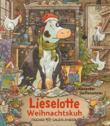Buchcover und Innenansicht für das Buch: Lieselotte Weihnachtskuh Mini