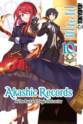 Buchcover und Innenansicht für das Buch: Akashic Records of the Bastard Magic Instructor 10