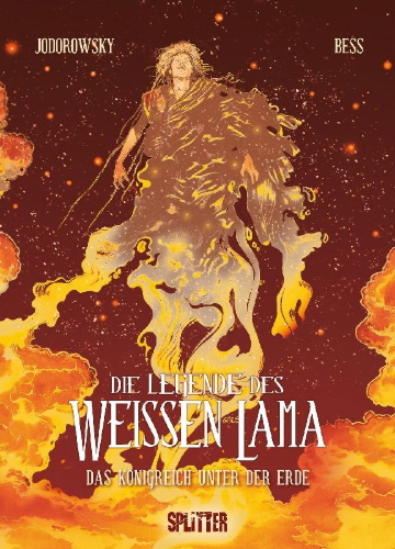 Buchcover und Innenansicht für das Buch: La Légende du Lama Blanc 3