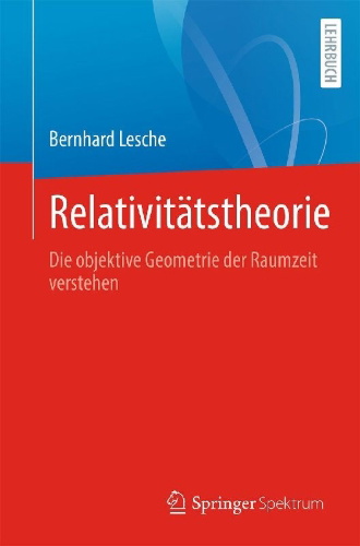 Buchcover und Innenansicht für das Buch: Relativitätstheorie