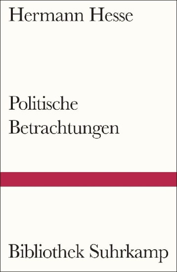 Buchcover und Innenansicht für das Buch: Politische Betrachtungen