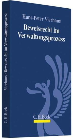 Buchcover und Innenansicht für das Buch: Beweisrecht im Verwaltungsprozess