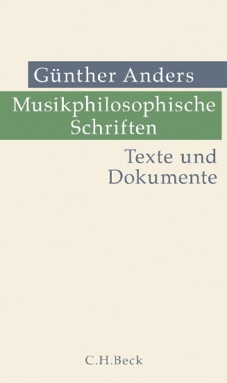 Buchcover und Innenansicht für das Buch: Musikphilosophische Schriften