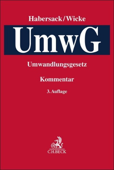 Buchcover und Innenansicht für das Buch: Umwandlungsgesetz. UmwG