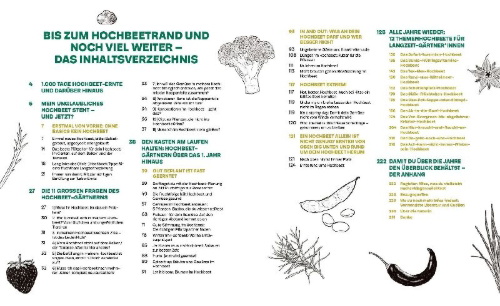 Buchcover und Innenansicht für das Buch: Das große Hochbeet-Buch