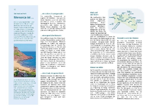 Buchcover und Innenansicht für das Buch: MICHAEL MÜLLER Reiseführer Menorca