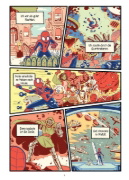 Buchcover und Innenansicht für das Buch: Spider-Man: Cosmic Chaos! - A Mighty Marvel Team-Up