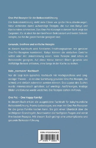 Buchcover und Innenansicht für das Buch: One-Pot-Rezepte für Babys