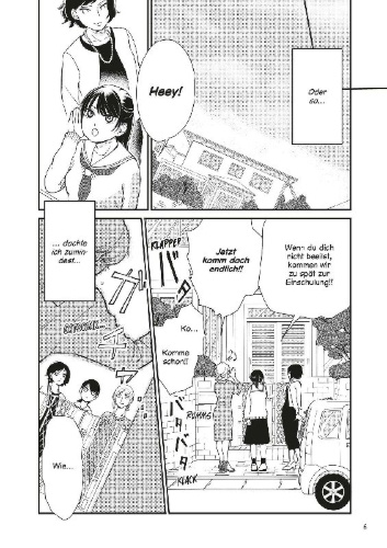 Buchcover und Innenansicht für das Buch: Kanojo ni Naritai Kimi to Boku 01