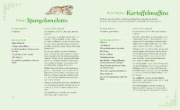 Buchcover und Innenansicht für das Buch: Beatrix Potter: Mein großes Peter-Hase-Kochbuch