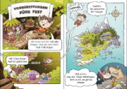 Buchcover und Innenansicht für das Buch: Leselöwen Comics 1. Klasse - Drachen-Alarm auf der magischen Insel