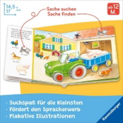 Buchcover und Innenansicht für das Buch: Mein erstes Sachen suchen: Bauernhof