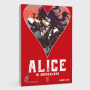 Buchcover und Innenansicht für das Buch: Imawa no Kuni no Alice