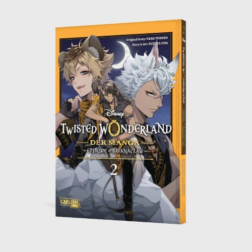 Buchcover und Innenansicht für das Buch: Twisted Wonderland: Der Manga - Episode of Savanaclaw 2
