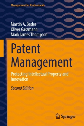 Buchcover und Innenansicht für das Buch: Patent Management