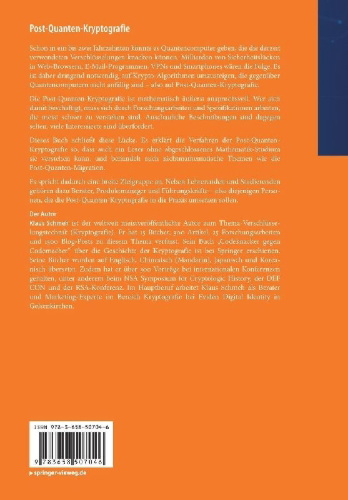 Buchcover und Innenansicht für das Buch: Post-Quanten-Kryptografie
