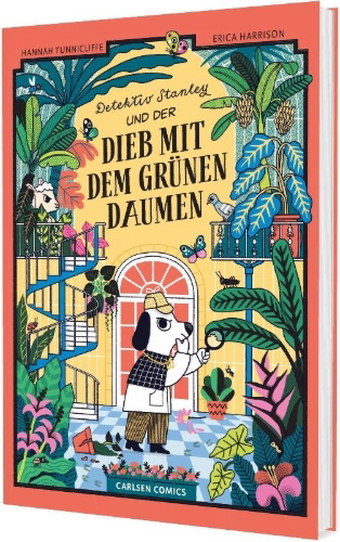 Buchcover und Innenansicht für das Buch: Detective Stanley and the Green Thumbed Thief