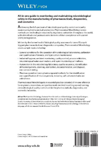 Buchcover und Innenansicht für das Buch: Pharmaceutical Microbiology