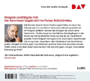 Buchcover und Innenansicht für das Buch: Maigret verliert eine Verehrerin