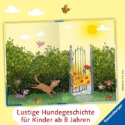 Buchcover und Innenansicht für das Buch: 3 Streuner und der sprechende Berg
