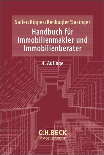 Buchcover und Innenansicht für das Buch: Handbuch für Immobilienmakler und Immobilienberater
