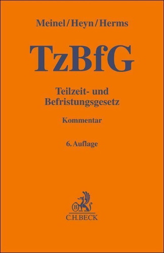 Buchcover und Innenansicht für das Buch: Teilzeit- und Befristungsgesetz