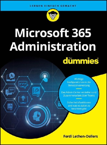 Buchcover und Innenansicht für das Buch: Microsoft 365 Administration für Dummies
