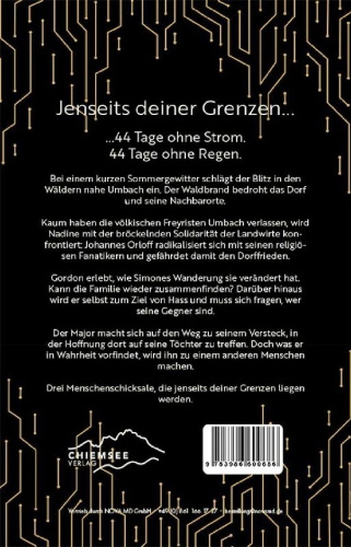Buchcover und Innenansicht für das Buch: Ohne Strom - Jenseits deiner Grenzen (Band 3)
