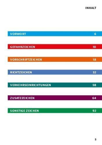 Buchcover und Innenansicht für das Buch: Das Original: Das große Buch der Verkehrszeichen