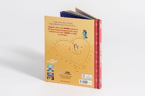 Buchcover und Innenansicht für das Buch: Bluey - Love from Bluey