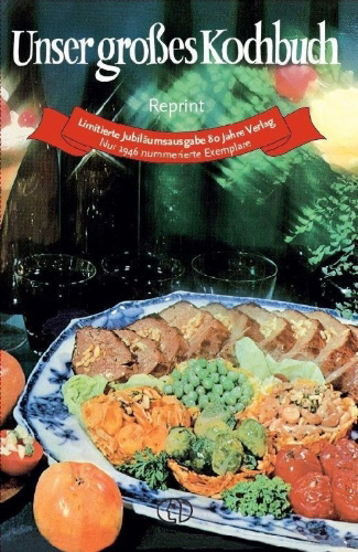 Buchcover und Innenansicht für das Buch: Unser großes Kochbuch