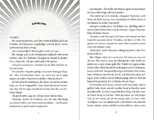 Buchcover und Innenansicht für das Buch: Onyeka and the Academy of the Sun