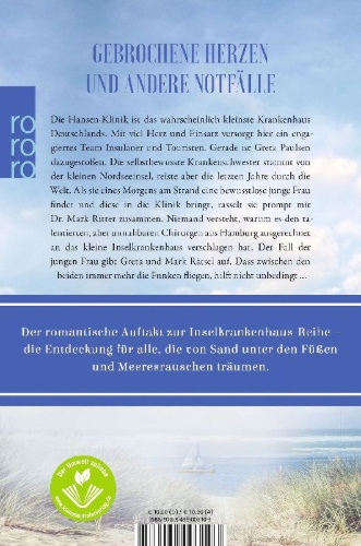 Buchcover und Innenansicht für das Buch: Das Inselkrankenhaus: Sommerstürme