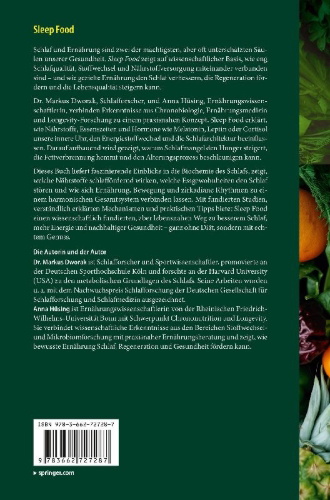 Buchcover und Innenansicht für das Buch: Sleep Food - Besser schlafen durch die richtige Ernährung