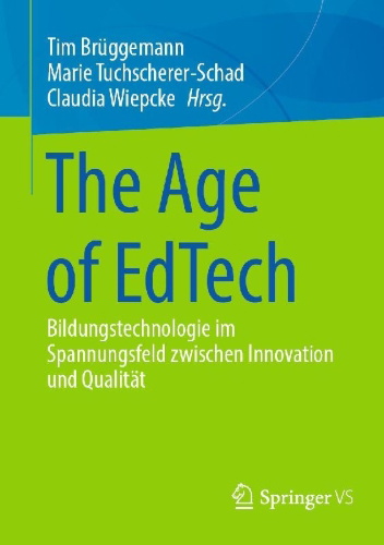 Buchcover und Innenansicht für das Buch: The Age of EdTech