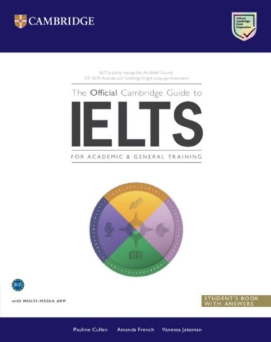 Buchcover und Innenansicht für das Buch: The Official Cambridge Guide to IELTS. Student's Book with Answers