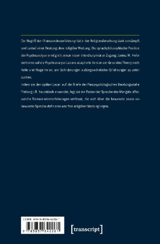 Buchcover und Innenansicht für das Buch: Sprache der Transzendenzerfahrungen