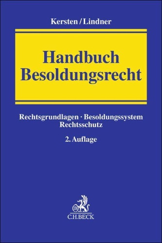 Buchcover und Innenansicht für das Buch: Handbuch Besoldungsrecht
